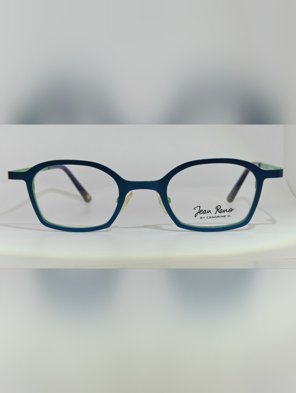Jean Reno Women's Blue-Green Designer Eyeglass Frames.